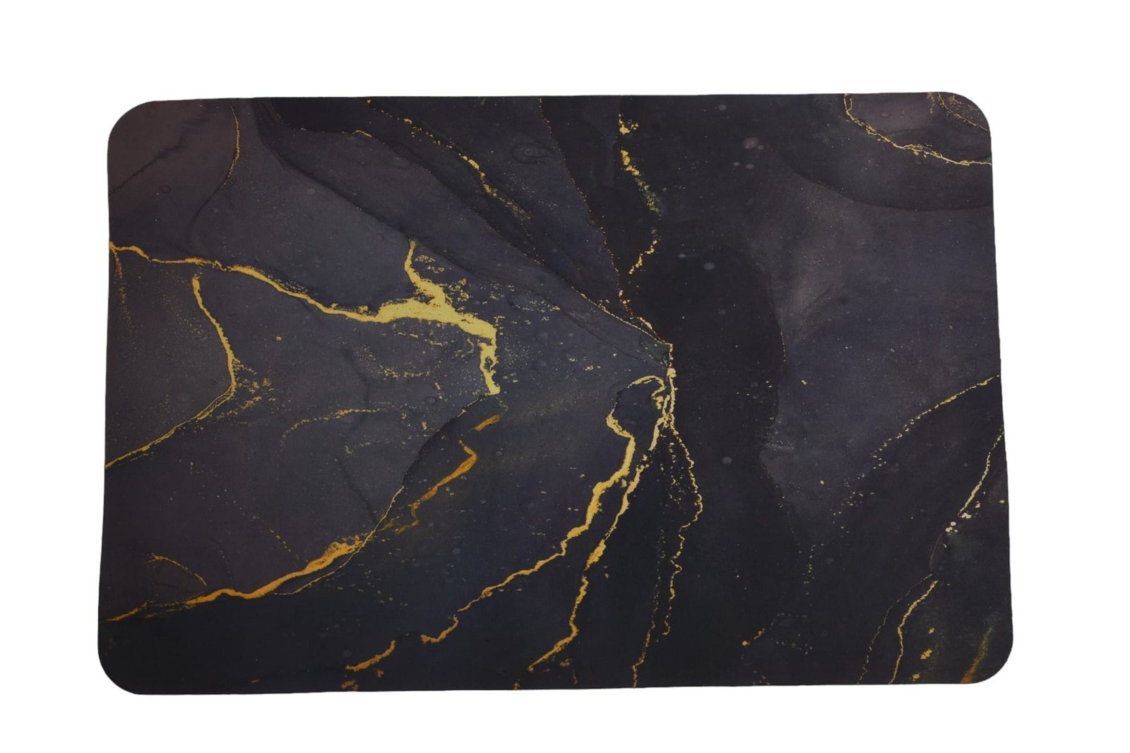 Black Marble Print Table Mat