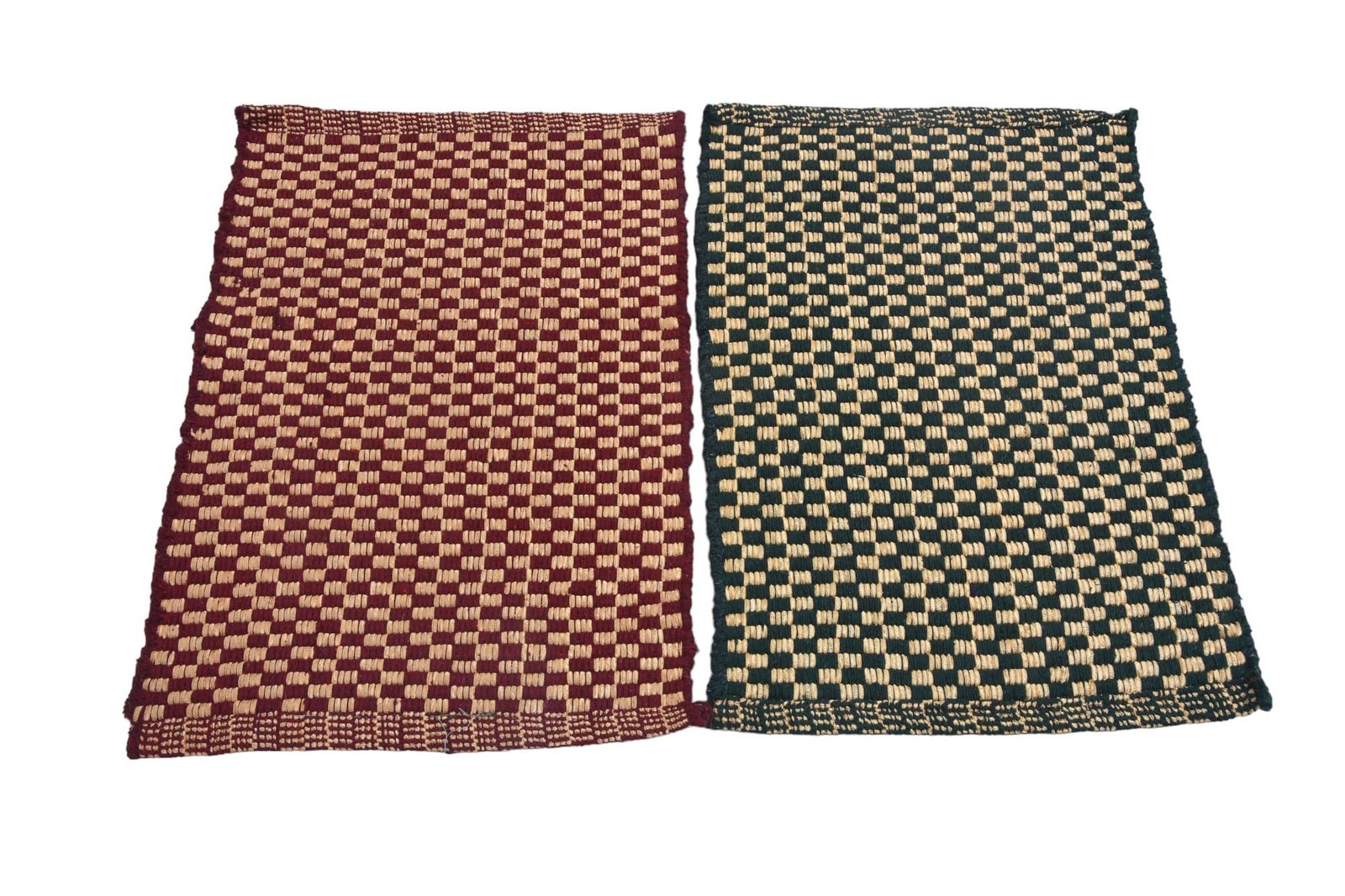 Woven Geometric Pattern Floor Mat (Pack of 2)