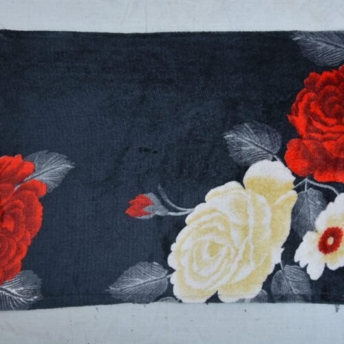 Fabric Floral Print Rectangular Cushion Cover (Pack of 5)