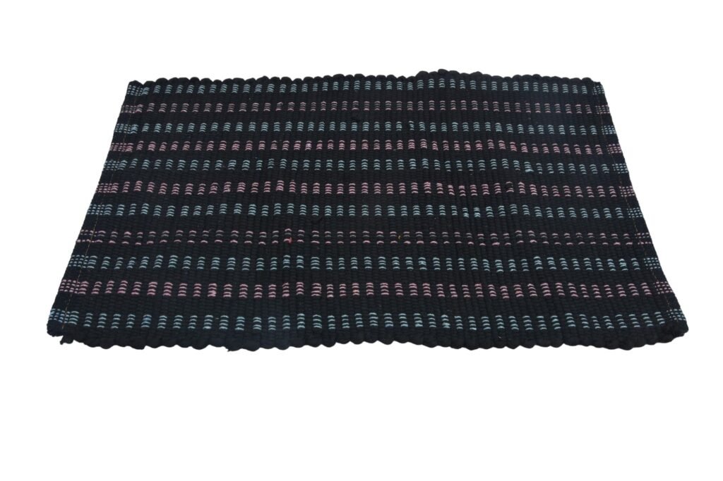 Woven Striped Rectangular Table Mat (Pack of 3)