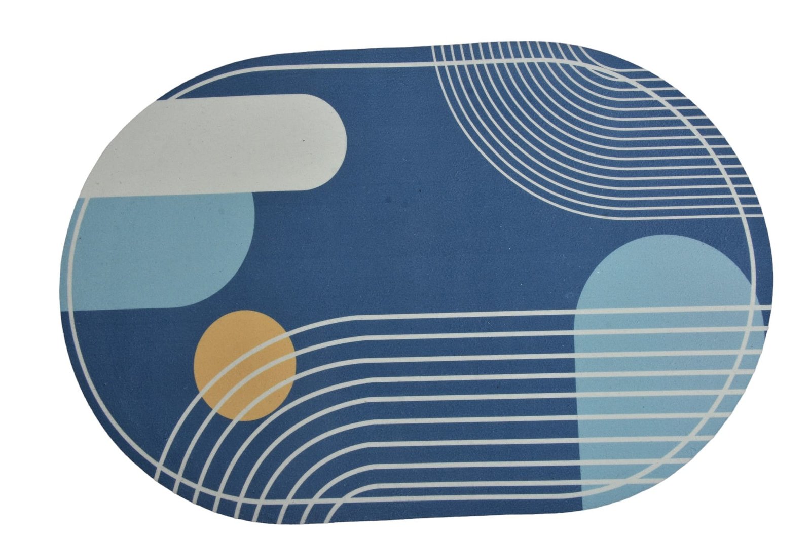 Blue Abstract Pattern Table Mat