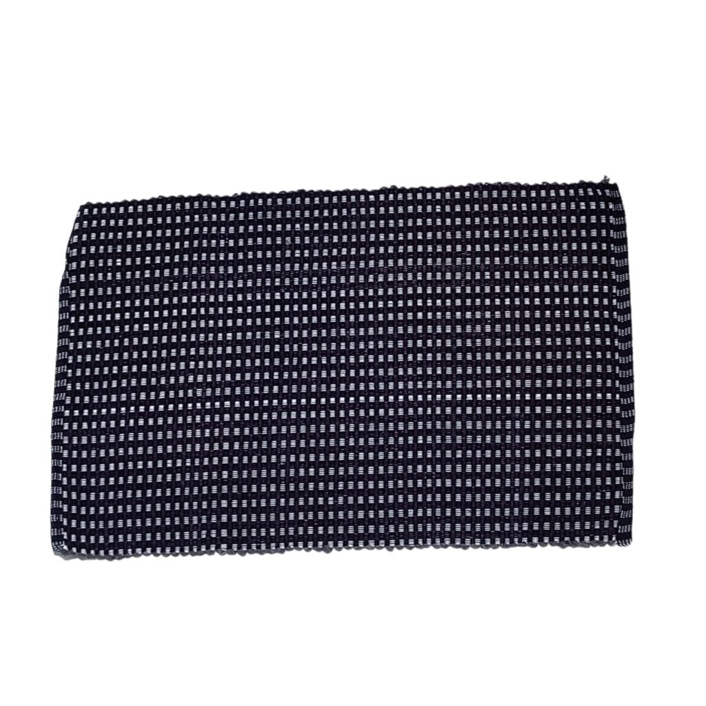 Textile Checkered Rectangular Doormat (Pack of 2)