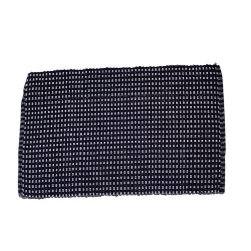 Textile Checkered Rectangular Doormat (Pack of 2)