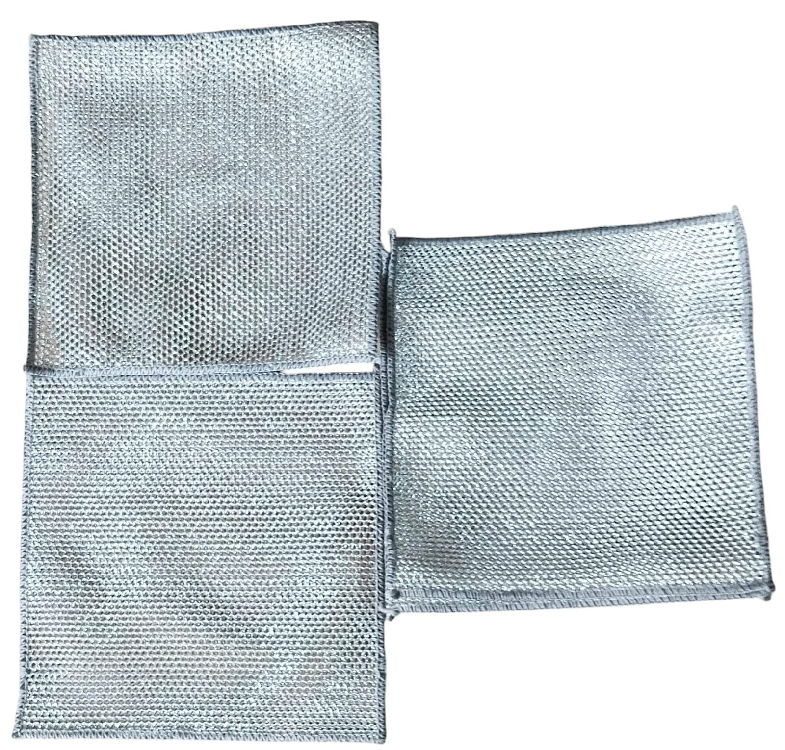 Wire Mesh Quick Dry Dish Cloth (Pack of 10)