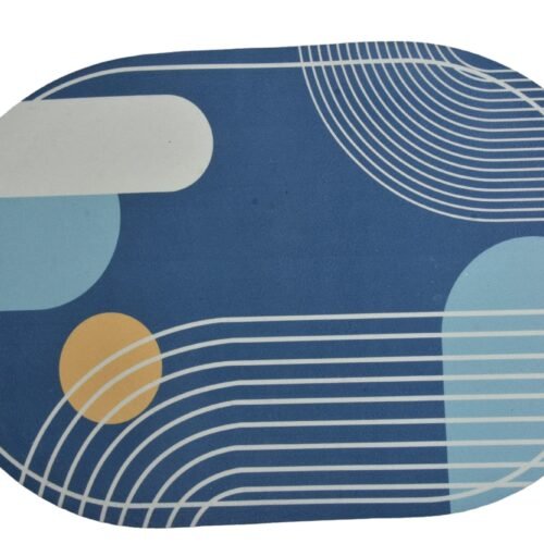Blue Abstract Pattern Table Mat