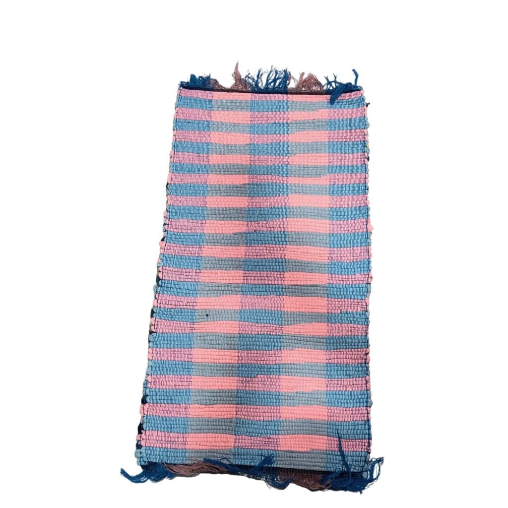 Woven Striped Pattern Floor Mat (Pack of 2)