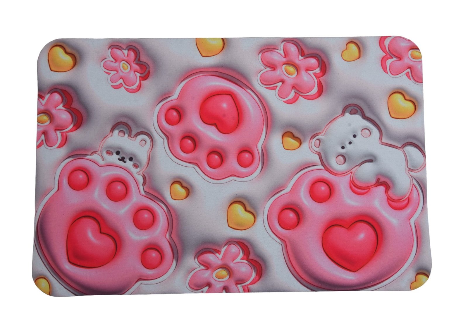 Pink Cartoon Printed Baby Play Mat
