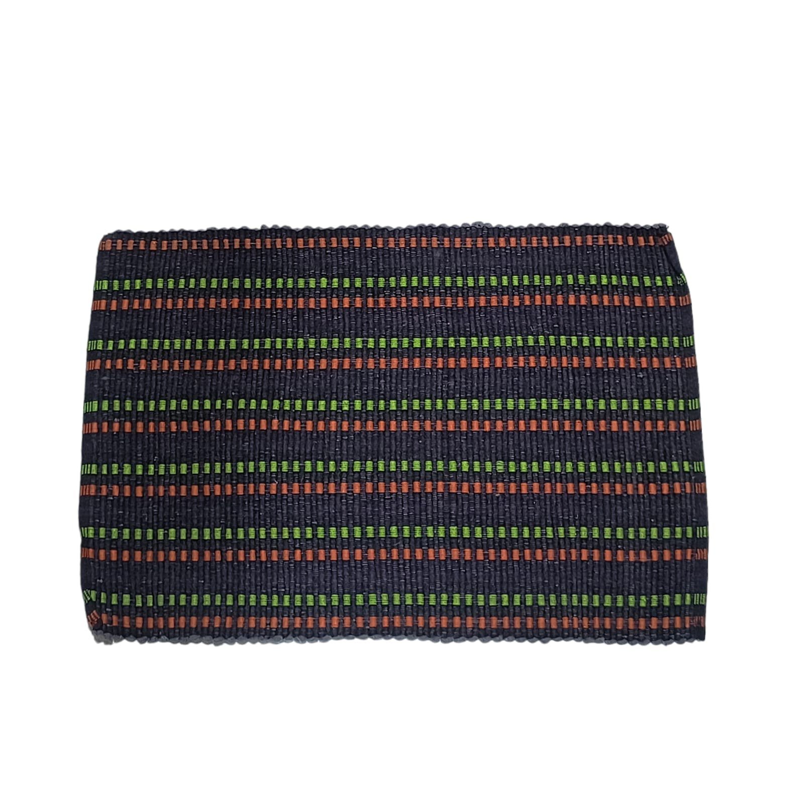 Woven Striped Rectangular Table Mat (Pack of 3)