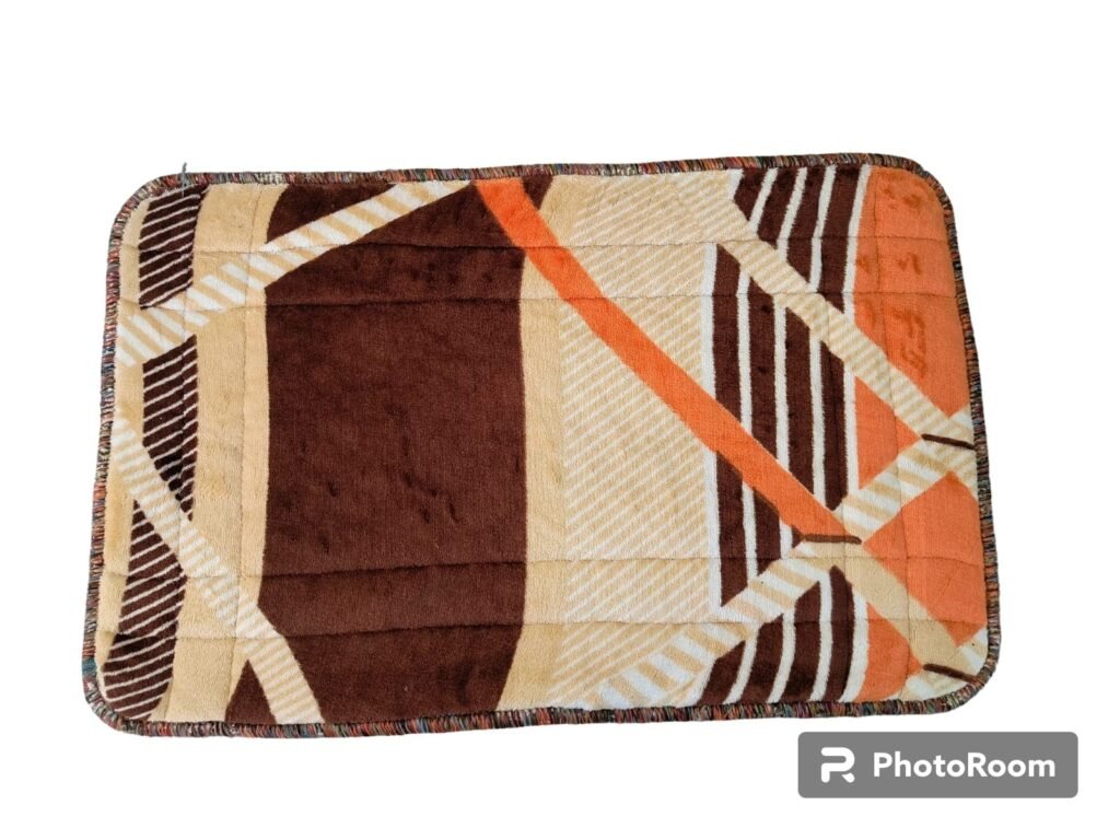 Abstract Geometric Pattern Rectangular Floor Mat (Pack of 2)