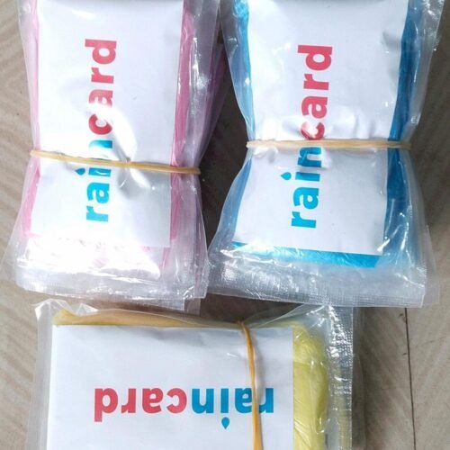 Multicolour Foldable Raincoat Set for Adults (Pack of 10)