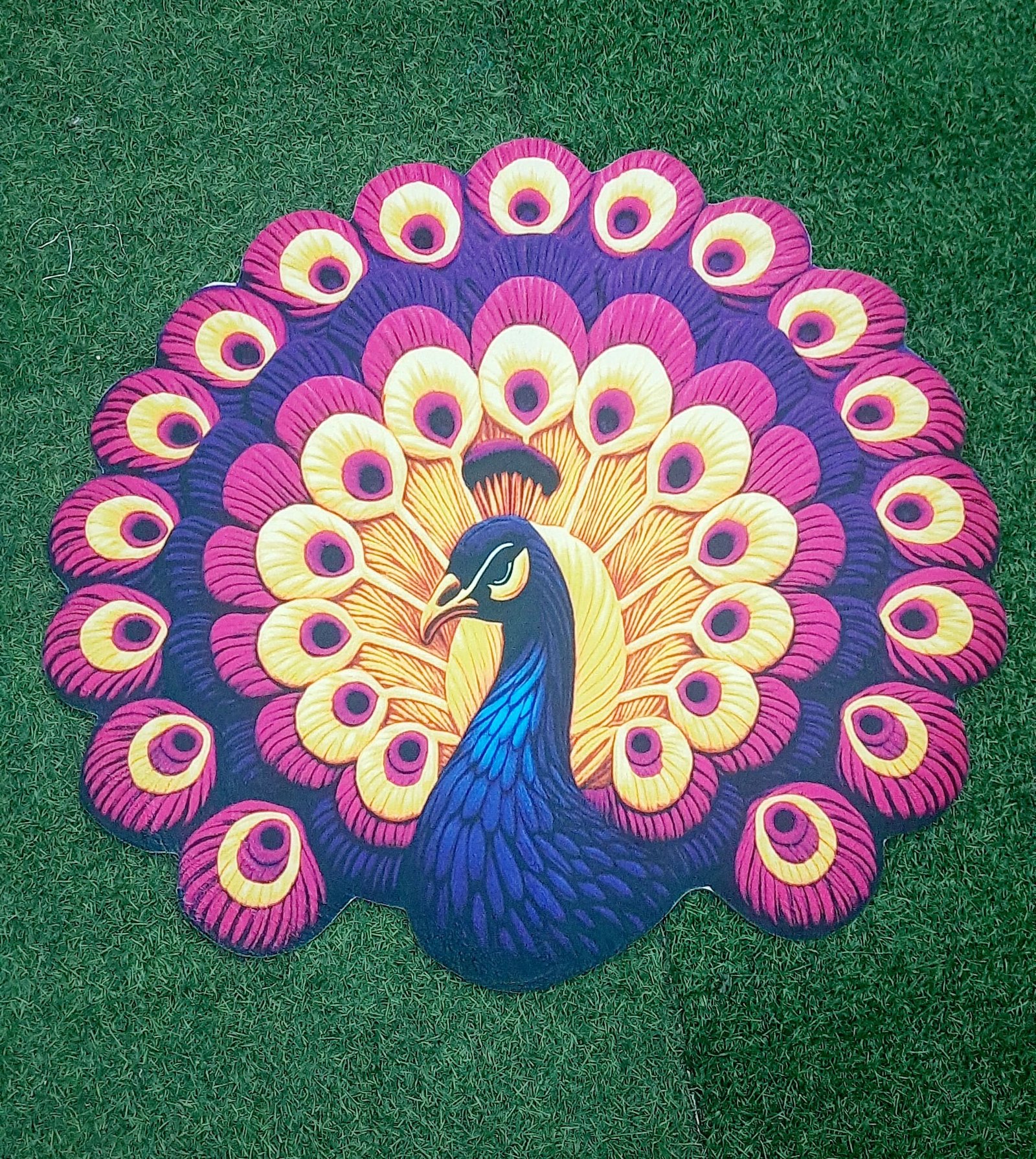 Peacock Print Decorative Floor Mat