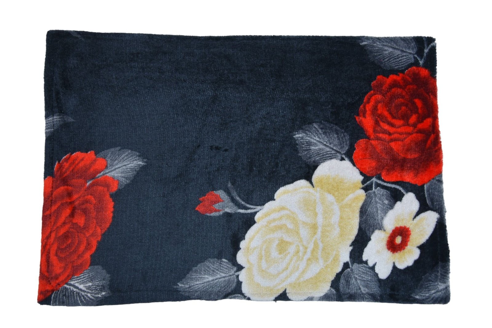 Fabric Floral Print Rectangular Cushion Cover (Pack of 5)