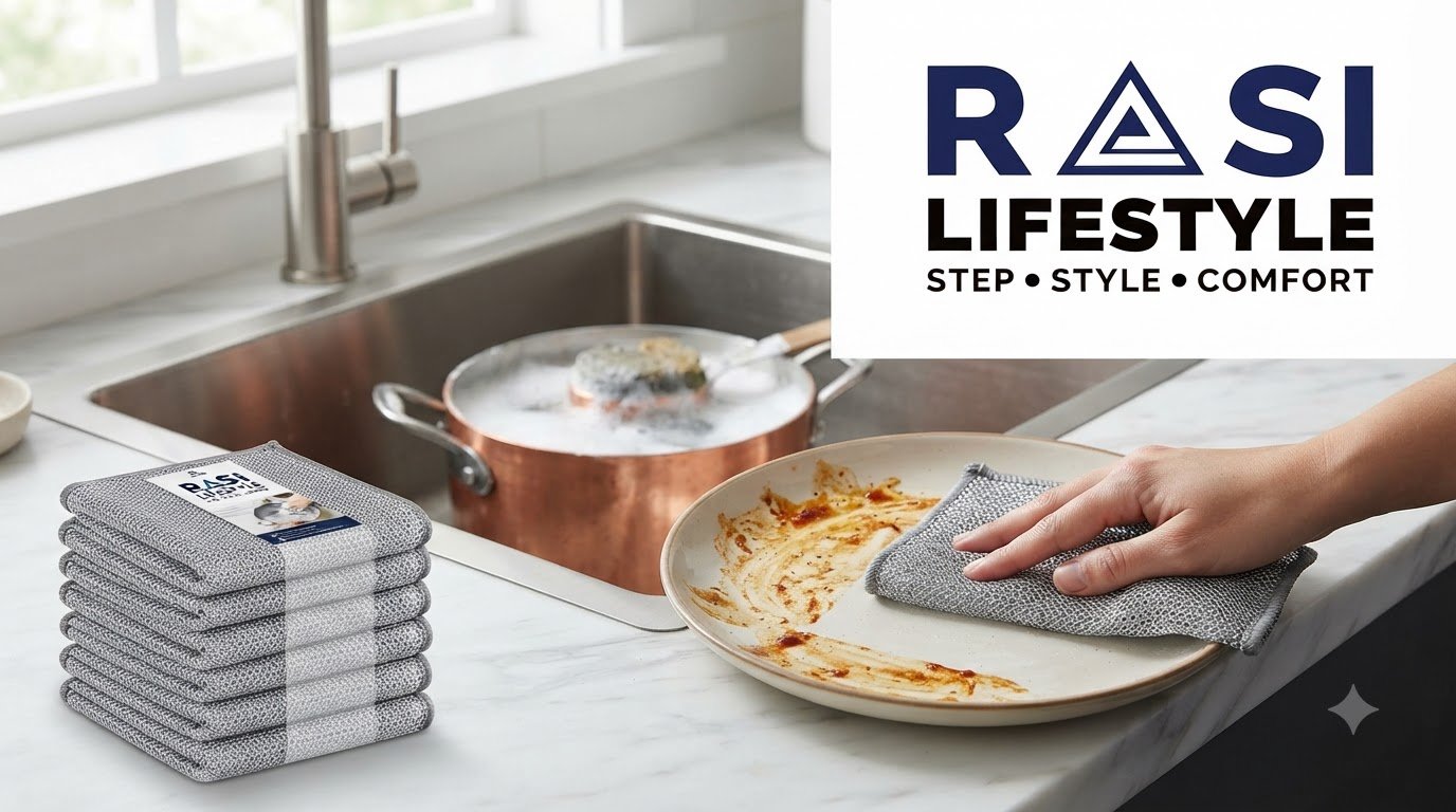 Wire Mesh Quick Dry Dish Cloth (Pack of 10)