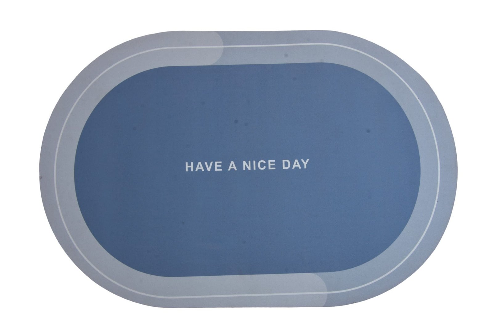 Blue Minimalist Message Serving Tray