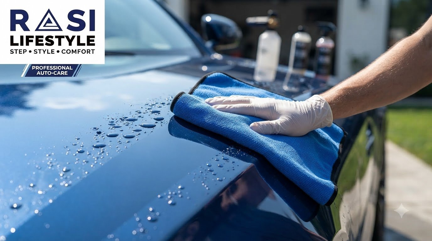 Rasi Microfiber Car Cleaning Cloth Set 40 X 40 Cm (Pack of 3)