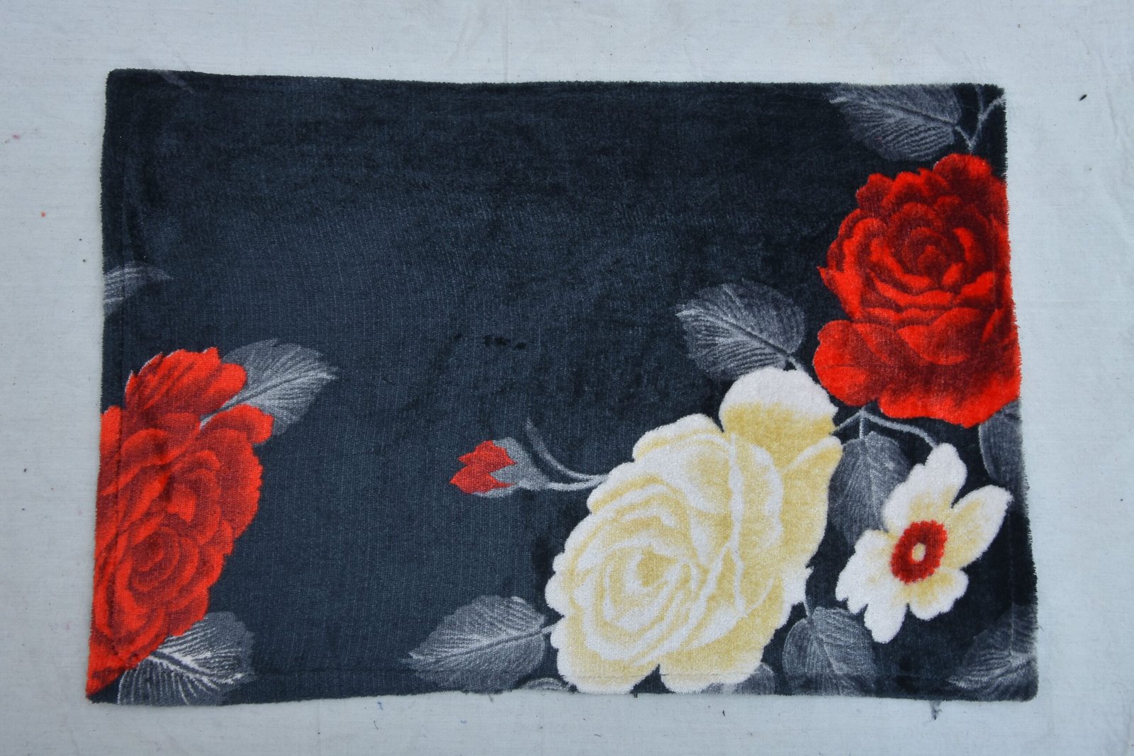 Fabric Floral Print Rectangular Cushion Cover (Pack of 5)