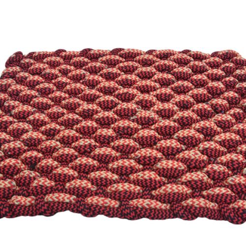 Braided Multicolour Textured Doormat (Pack of 3)