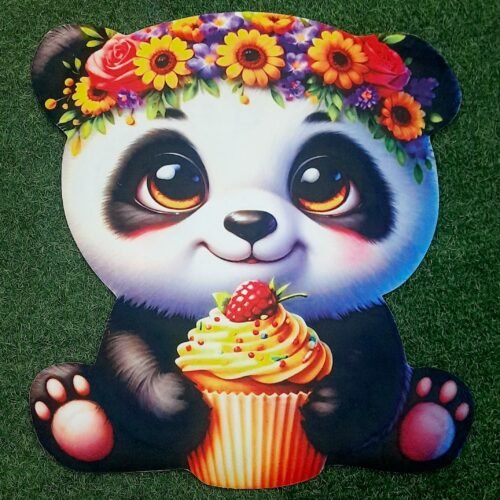 Cartoon Panda Printed Decorative Cushion