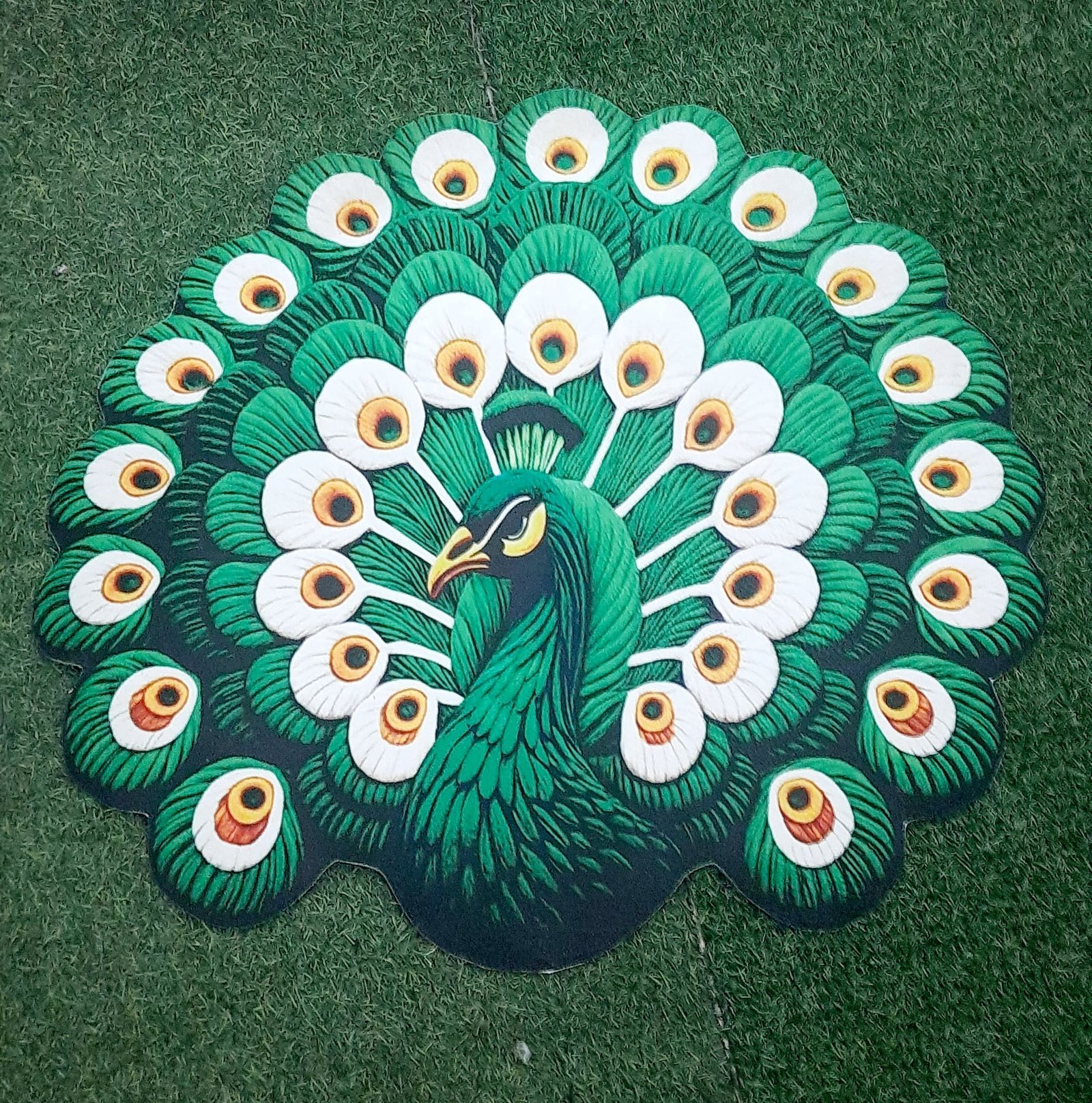 Peacock Decorative Bird Pattern Floor Mat