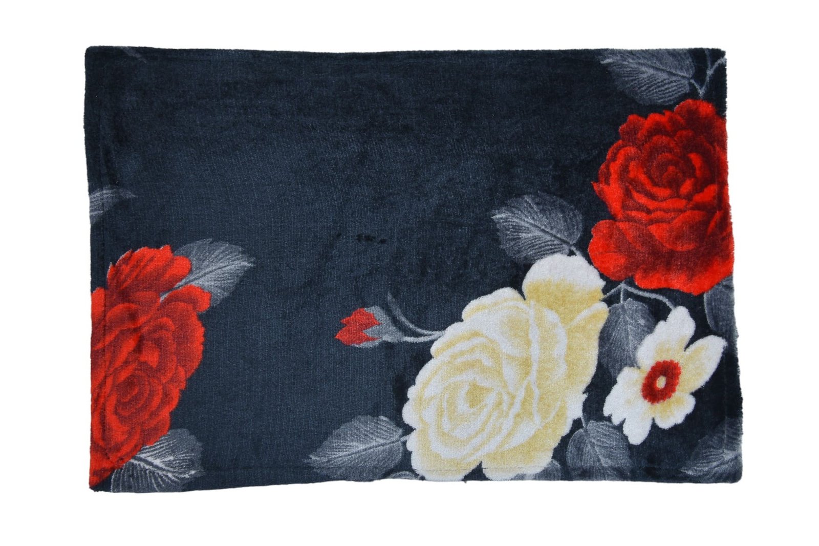 Fabric Floral Print Rectangular Cushion Cover (Pack of 5)