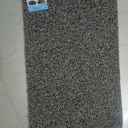 Grey Spike Pattern PVC Doormat (Pack of 2)