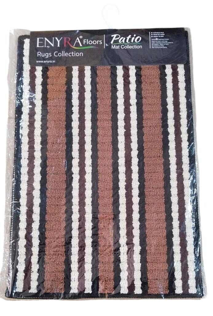 Textile Striped Pattern Floor Mat