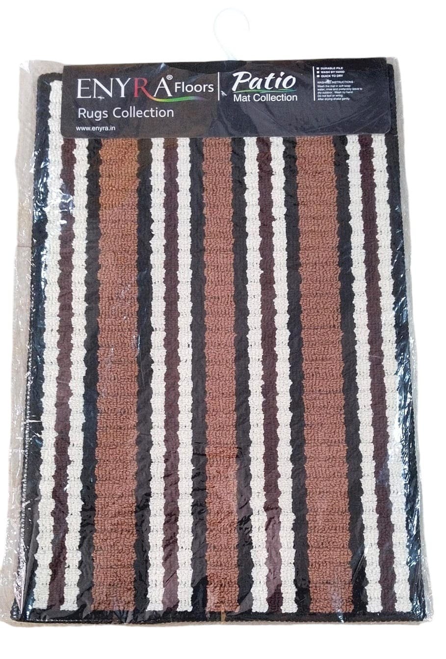 Textile Striped Pattern Floor Mat
