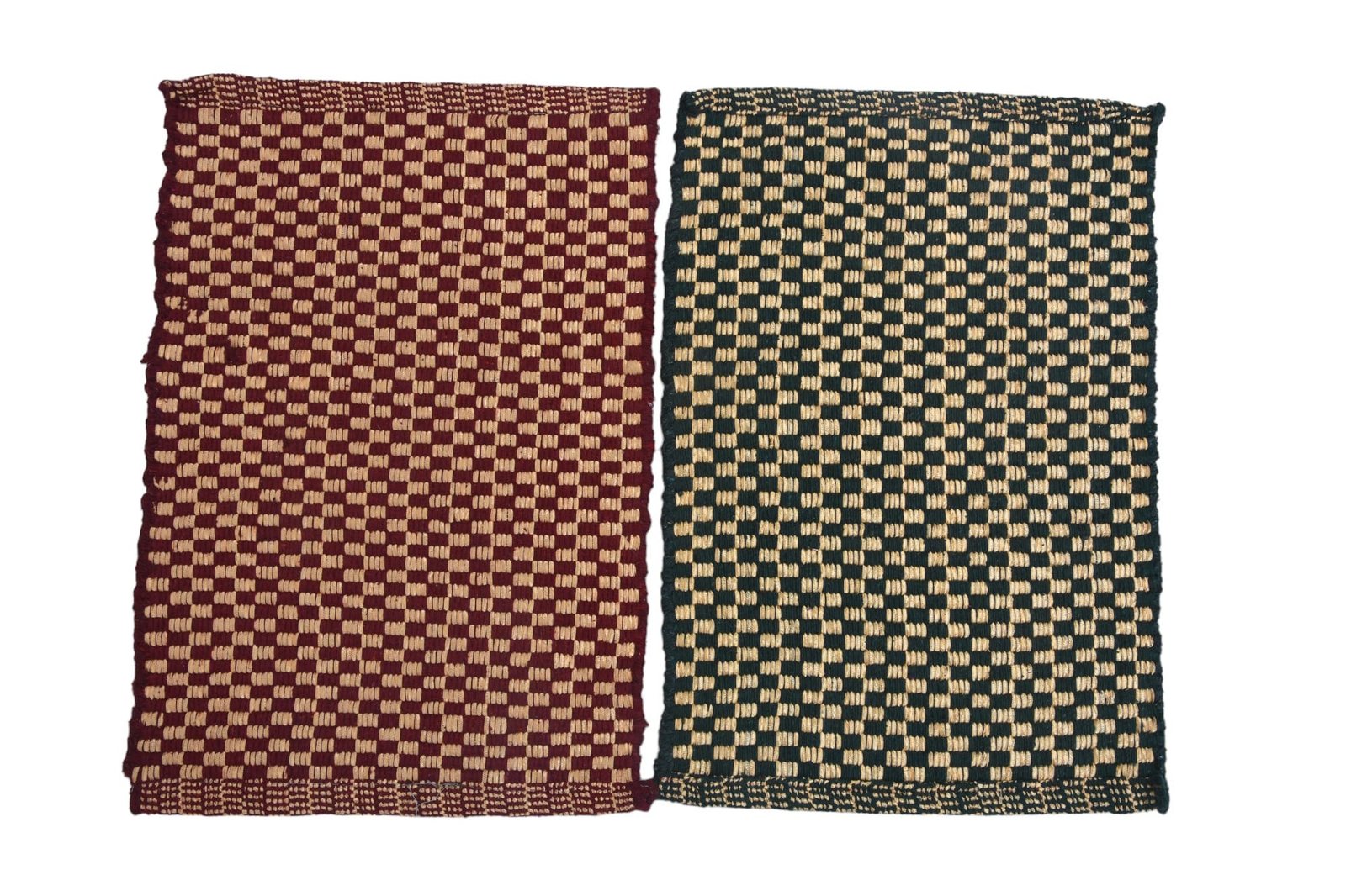 Woven Geometric Pattern Floor Mat (Pack of 2)