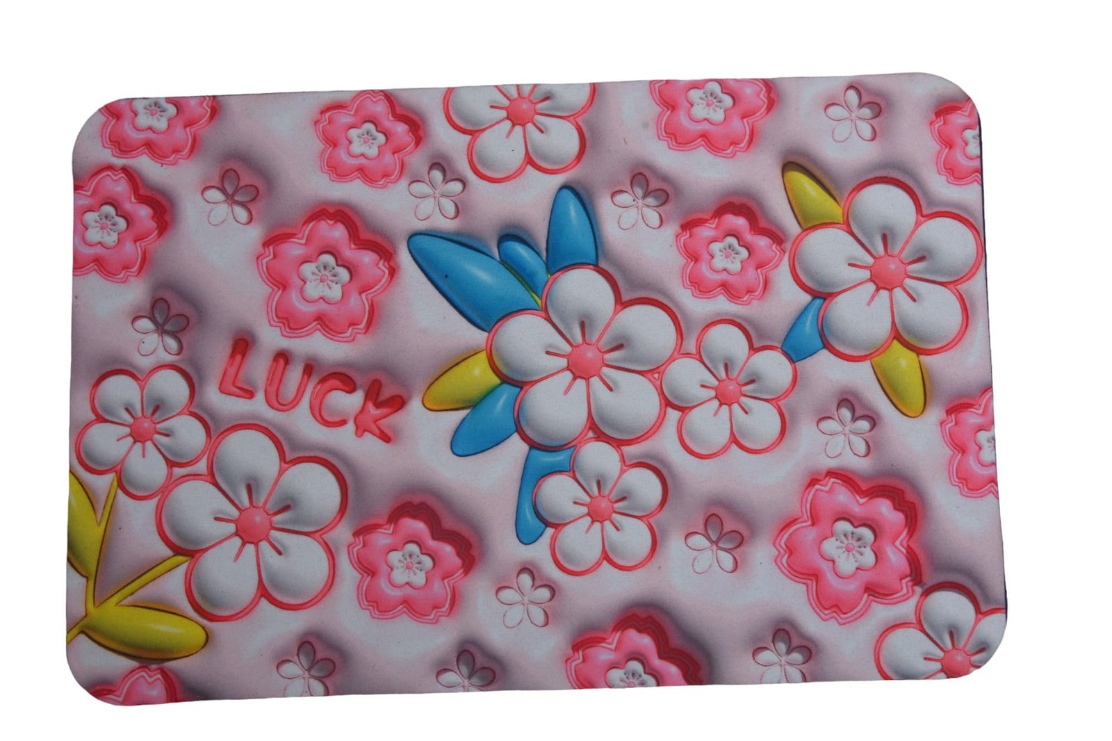 Printed Floral Rectangular Doormat