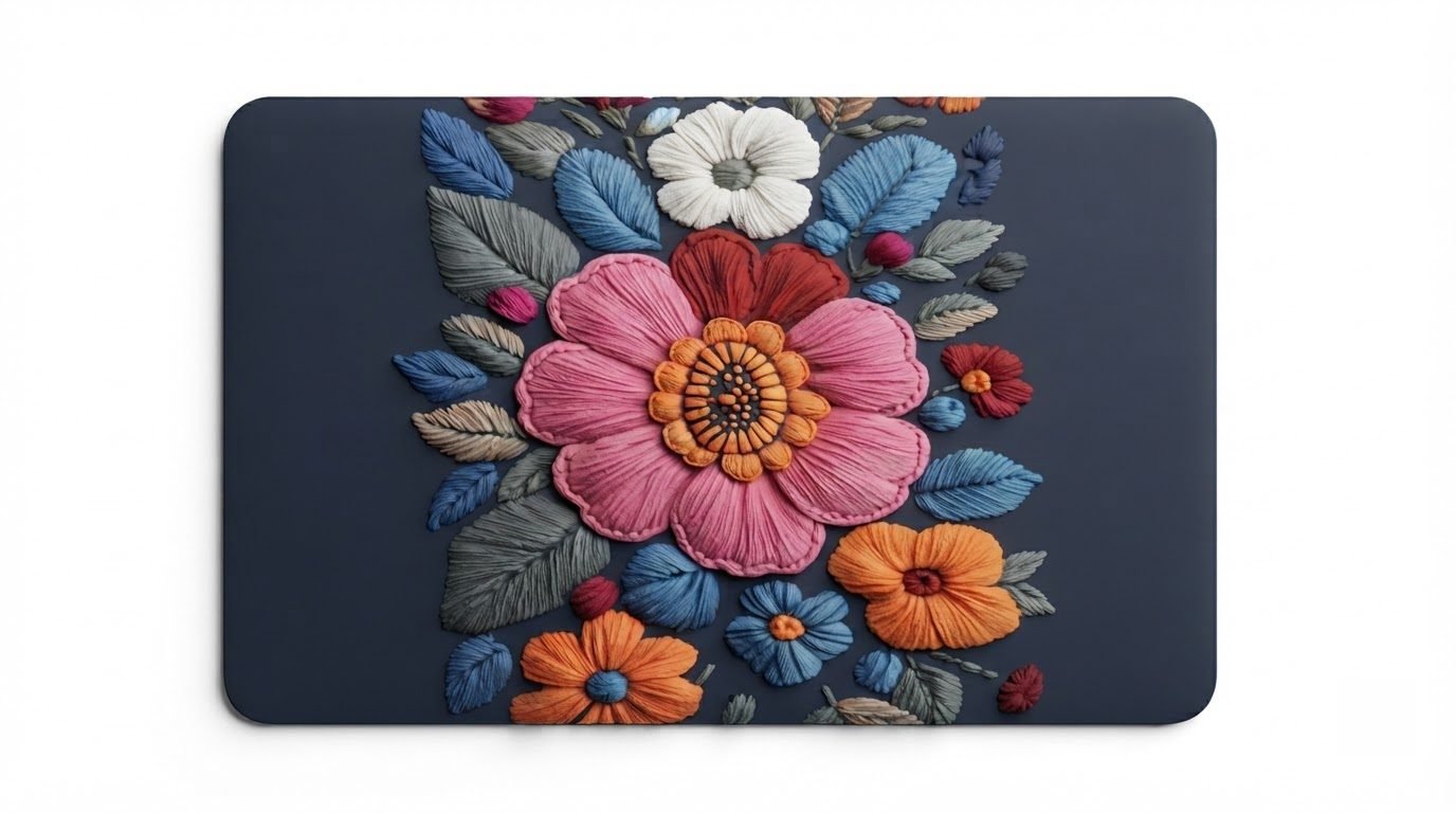 RASI Lifestyle 3d floral mat navy bloom