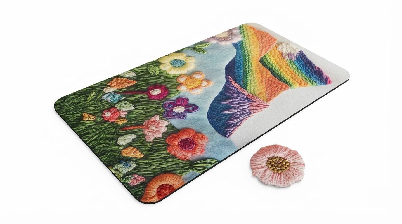 RASI Lifestyle 3d floral mat rainbow valley