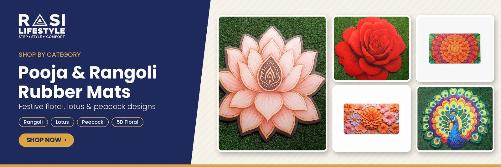 Pooja & Rangoli Rubber Mats
