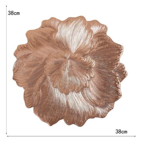 RASI Lifestyle hibiscus placemat rose gold