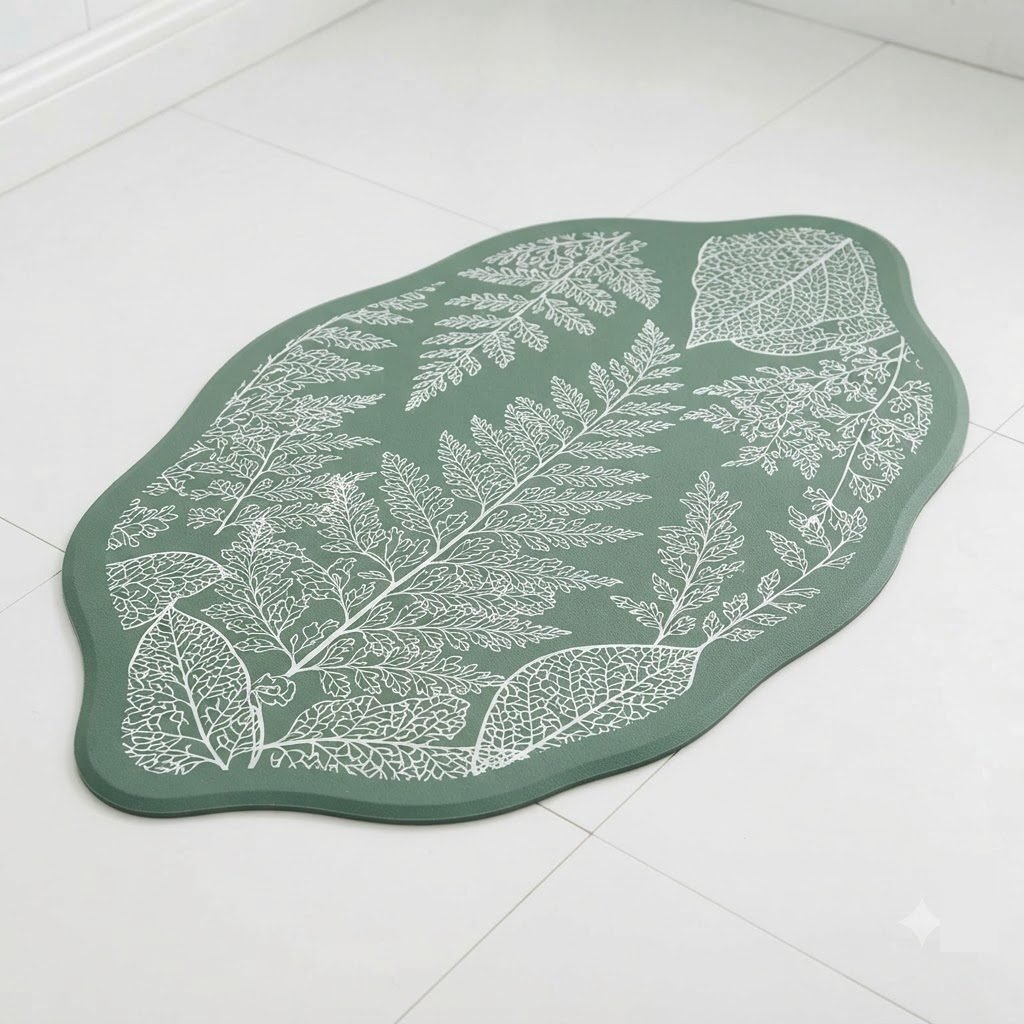 RASI Lifestyle leaf rubber mat fern