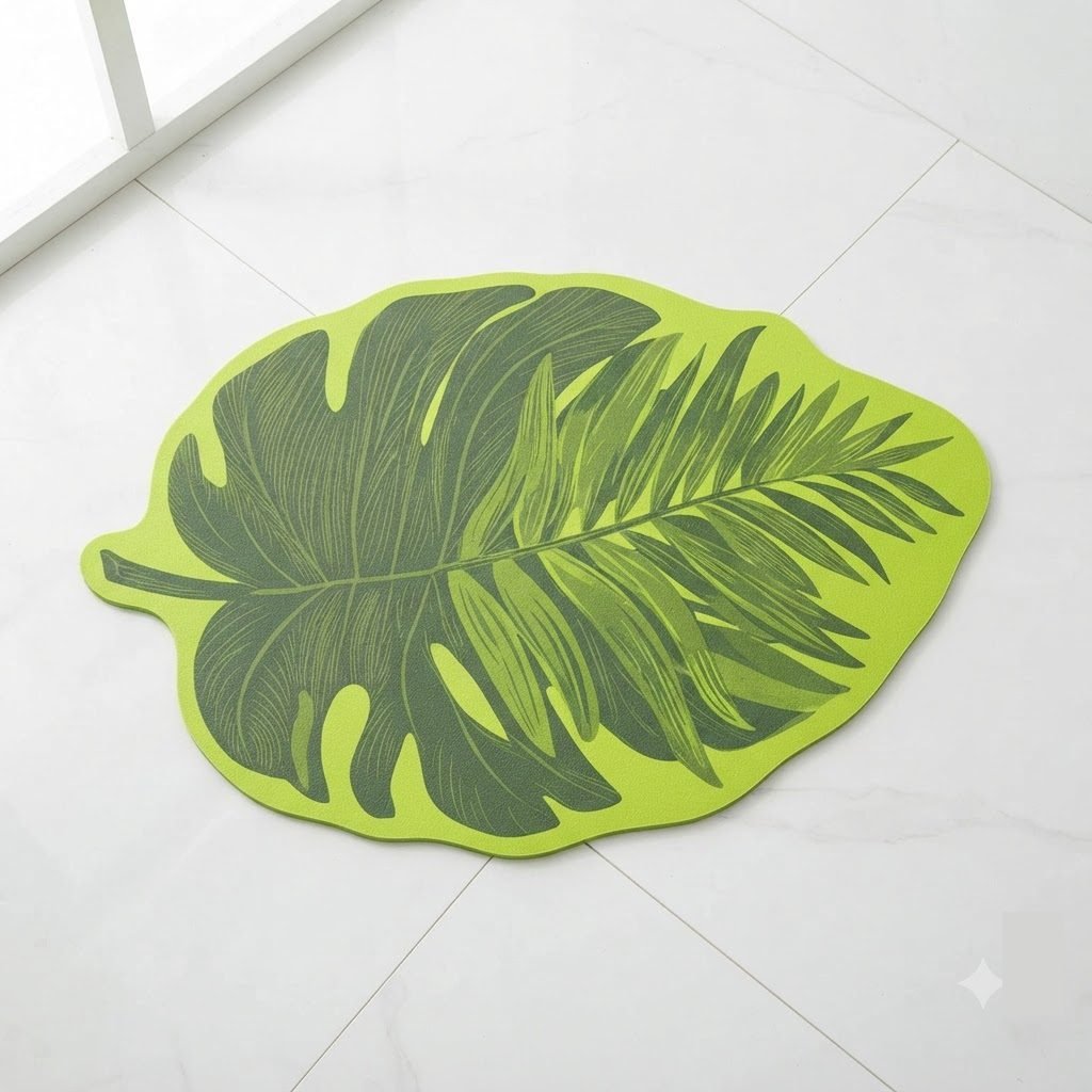 RASI Lifestyle leaf rubber mat monstera