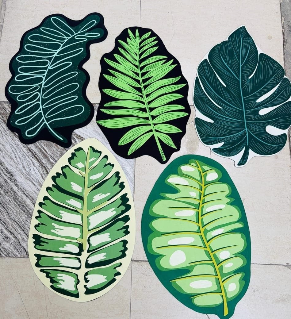 RASI Lifestyle leaf rubber mat set