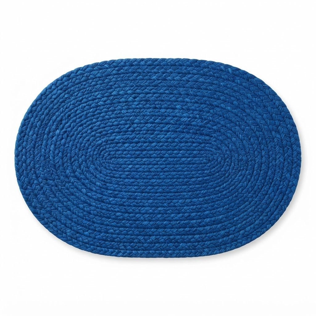 RASI Lifestyle rs004 braided oval mat blue