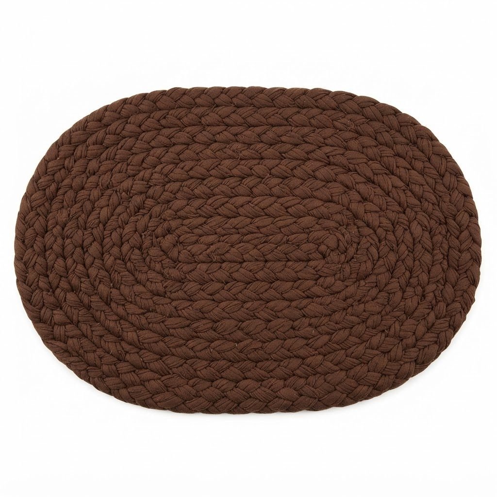 RASI Lifestyle rs004 braided oval mat brown