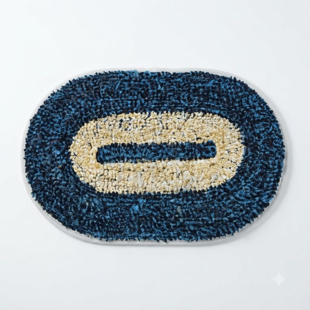 RASI Lifestyle rs011 microfiber doormat dark blue