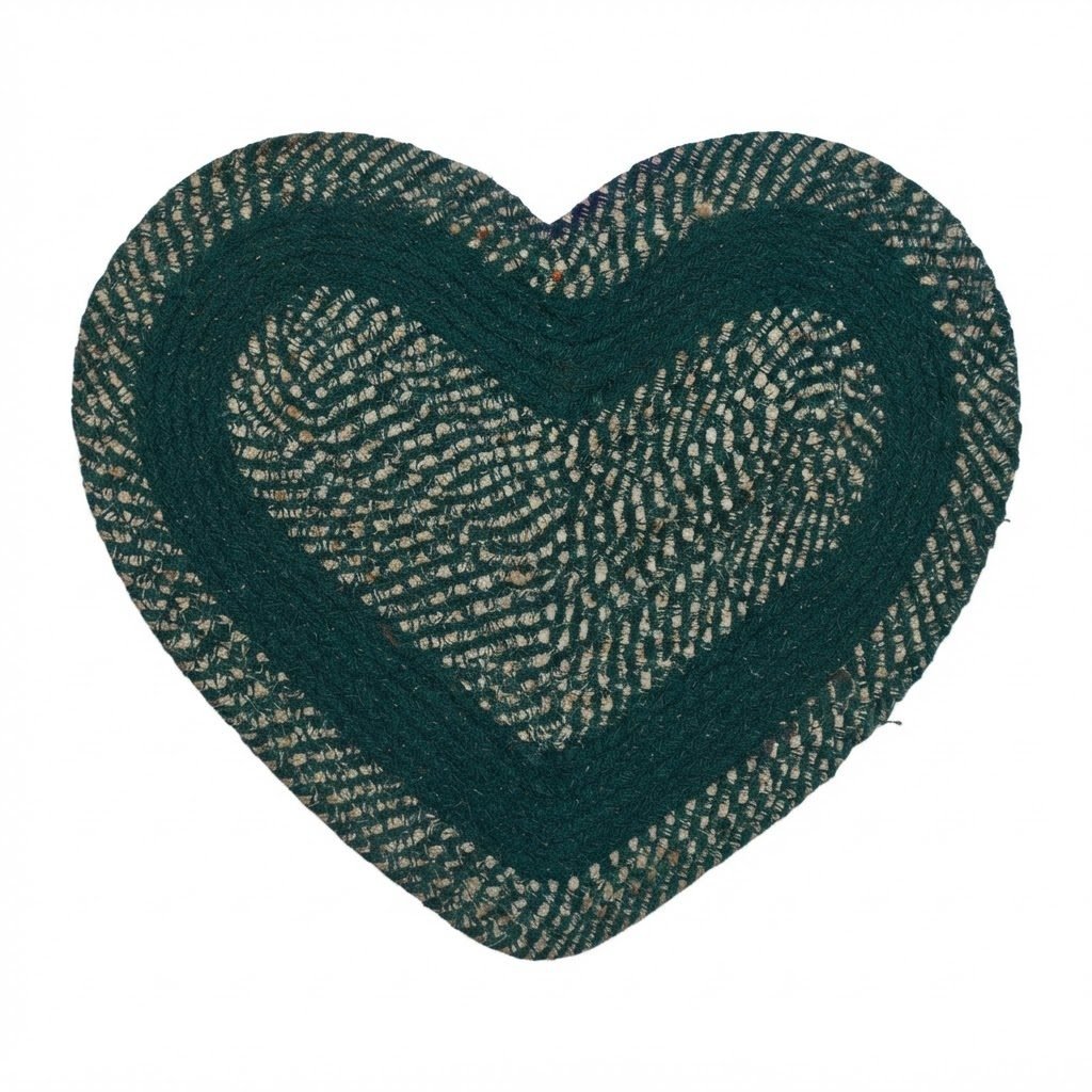 RASI Lifestyle rs016 heart braided mat green