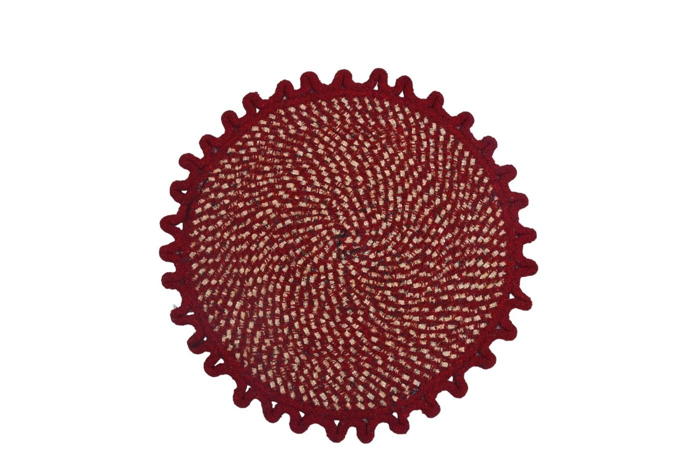 RASI Lifestyle rs018 round scalloped mat detail