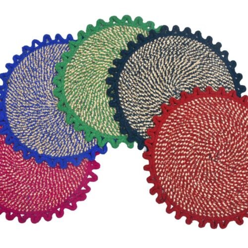 RASI Lifestyle rs018 round scalloped mat set