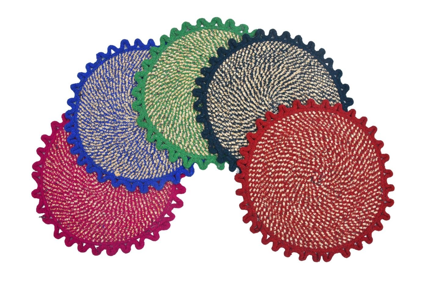 RASI Lifestyle rs018 round scalloped mat set