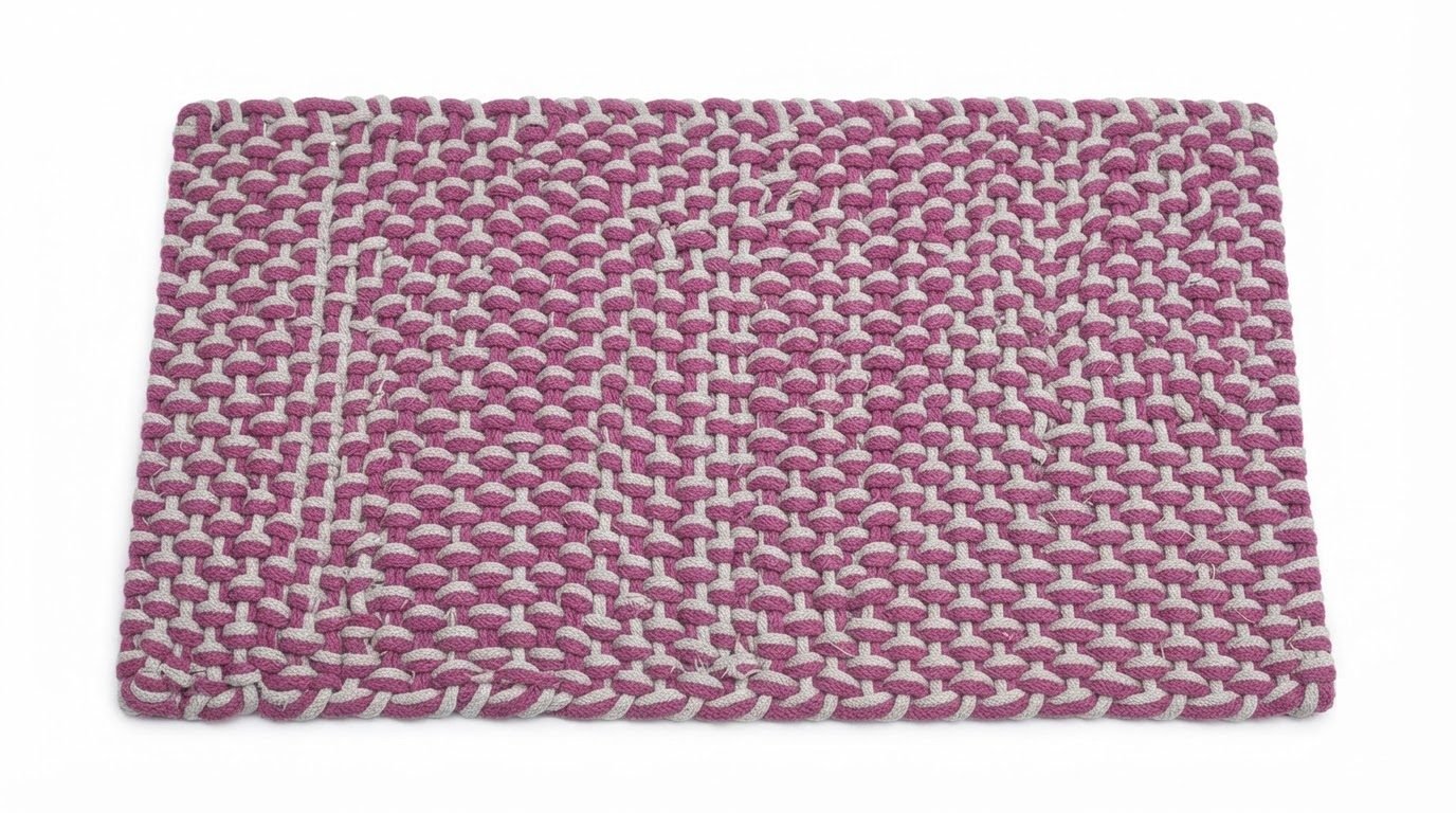 RASI Lifestyle rs023 braided pattern mat pink