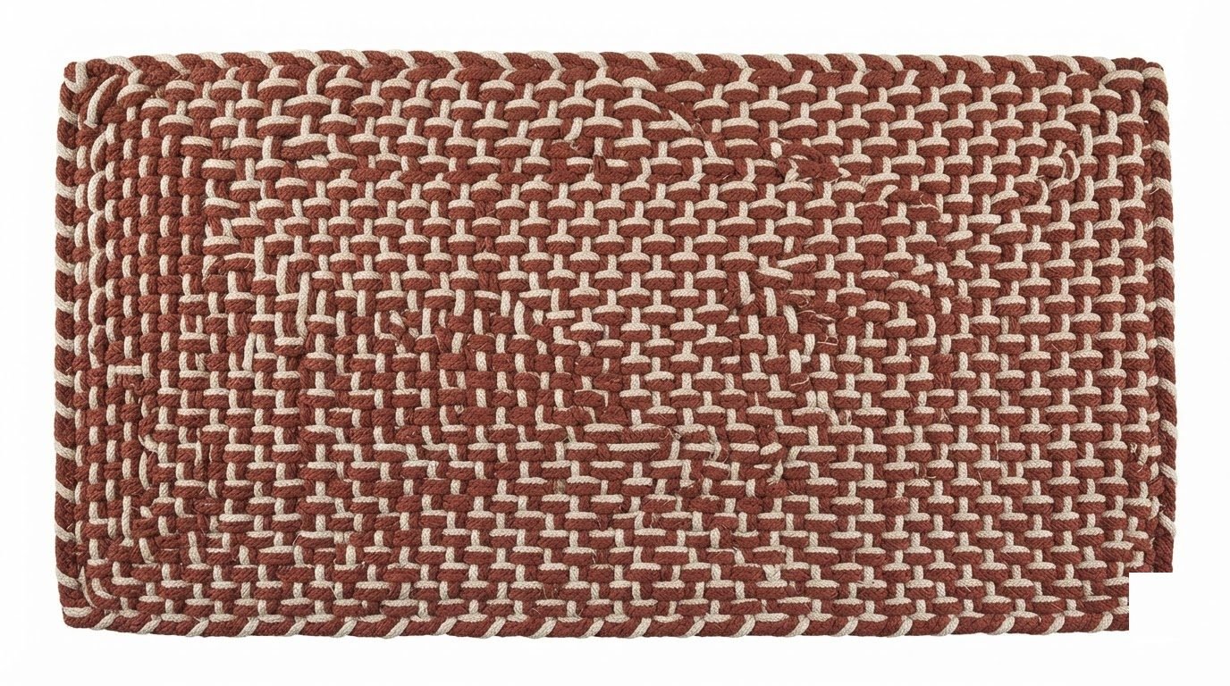 RASI Lifestyle rs023 braided pattern mat rust