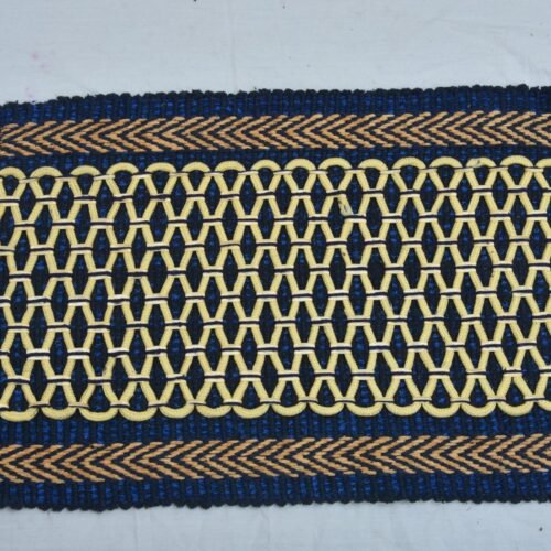 Woven Geometric Pattern Floor Mat