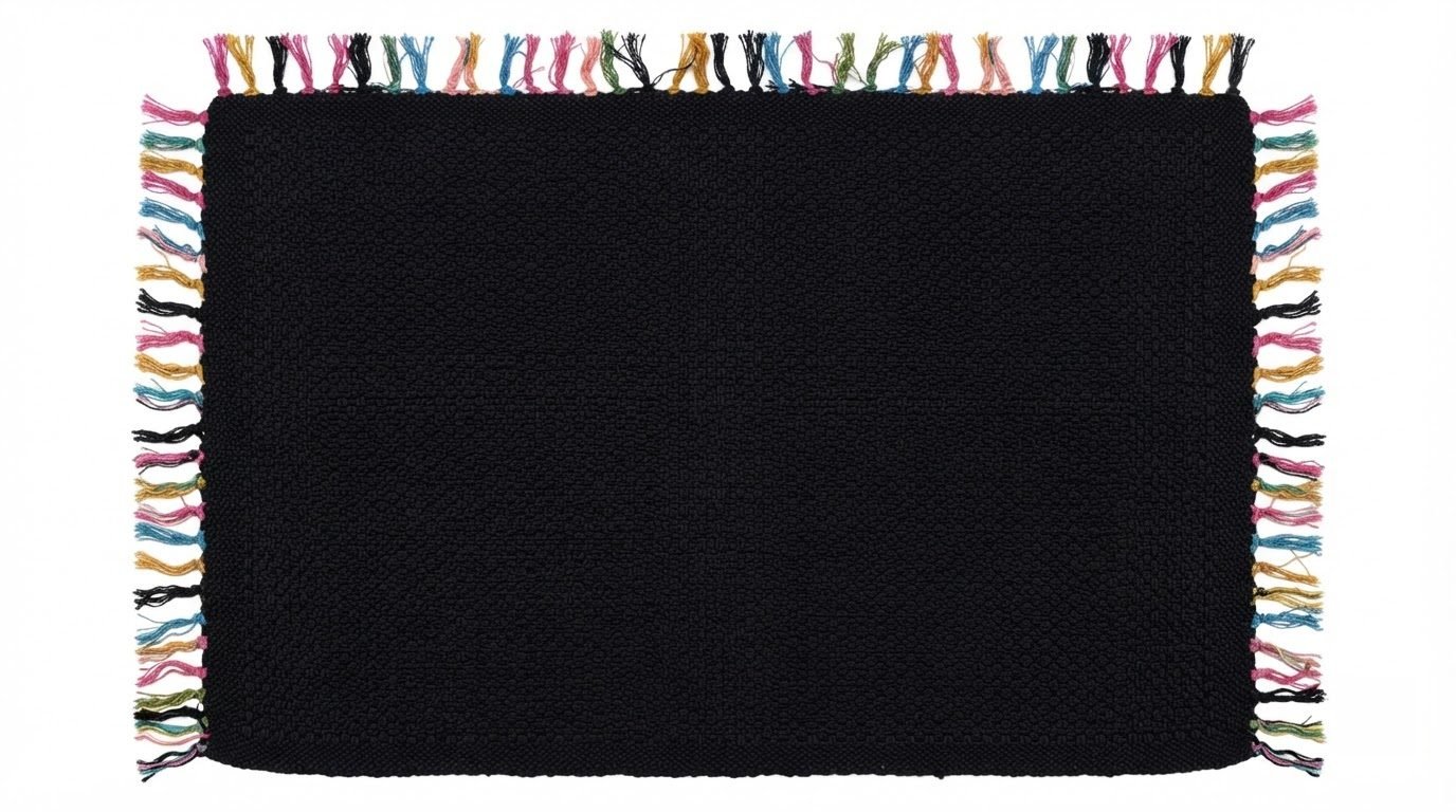 RASI Lifestyle rs048 cotton rag rug black