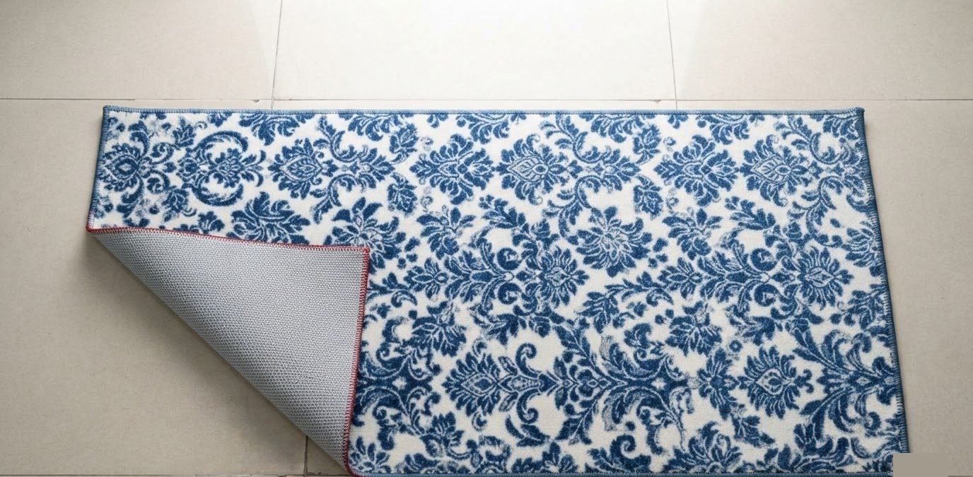 RASI Lifestyle saneel runner blue damask